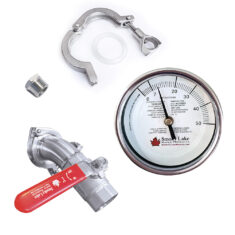Accessory Kit for a Raised Flue Pan Set with Standard Configuration