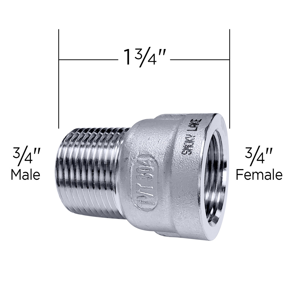Adaptor Extension Fitting used in Steam Bottlers