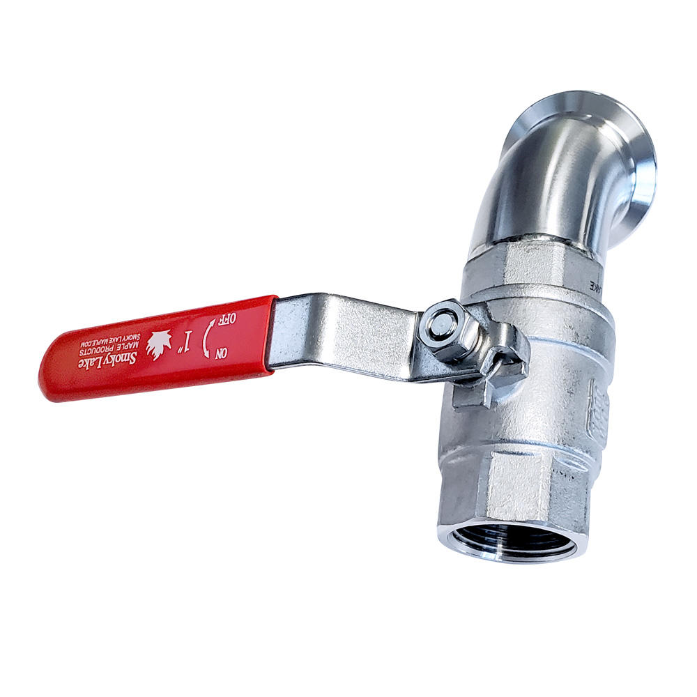 Sanitary Valve (1" Ball Valve and 1.5" Sanitary Connection)