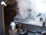 Using a feed pan with a continuous flow pan.