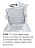 The offset hangers make it immediately obvious if you are inserting a plate backwards.