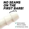 Plastech Spout, No Seams On First Barb. Precision Molding.